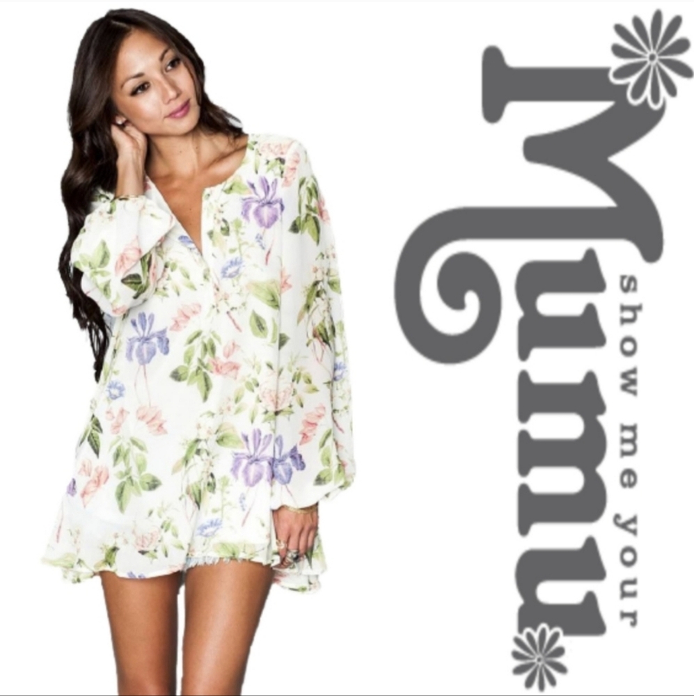 SHOW ME YOUR MUMU JAMIE TUNIC IN FLOWER PRESS
